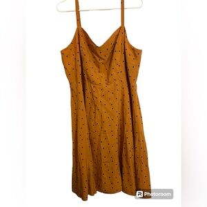 *NWT* Mustard Polka Dot Cami Dress by Old Navy